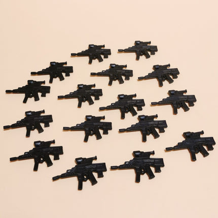 BLACK RIFLE WEAPON PART Lot of 16 Flint 2003 3.75" Figure Accessories Arsenal