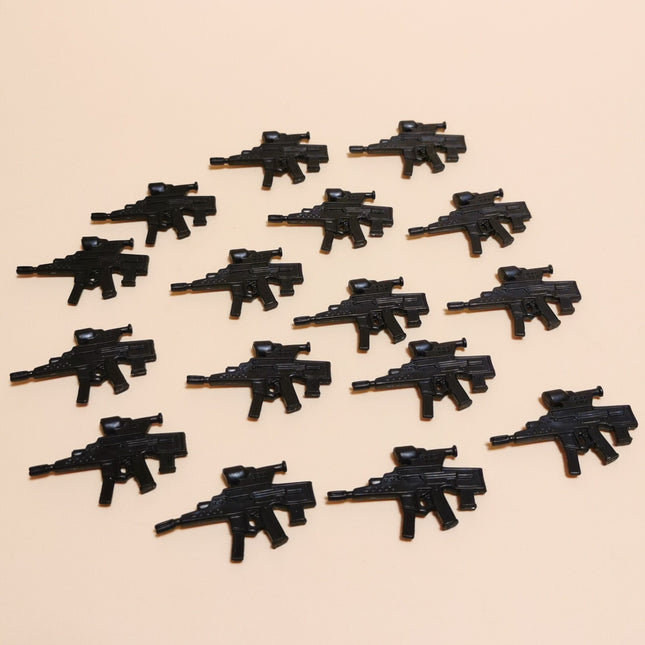 BLACK RIFLE WEAPON PART Lot of 16 Flint 2003 3.75" Figure Accessories Arsenal