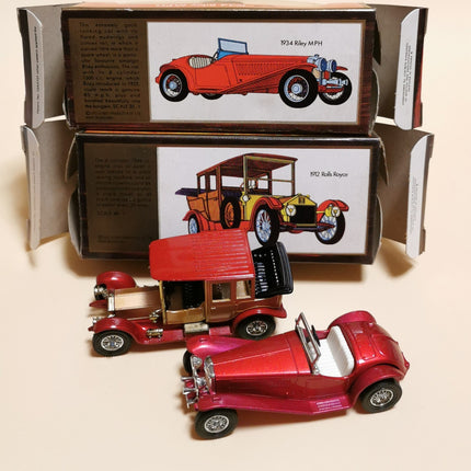 Matchbox Yesteryear Y7 Rolls Royce & Y3 Riley MPH – Lot of 2 Diecast Models (Pre-Owned)