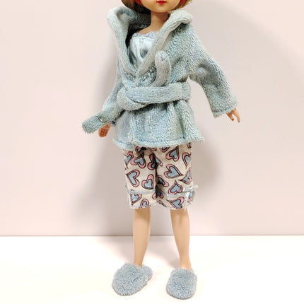 1/6 Scale Light Blue Pajama Robe – for Licca Blythe (Pre-Owned)