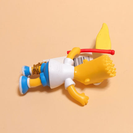 THE Simpsons BART SIMPSONS w FLAG Greetings From Springfield S2 3" Mini Figure