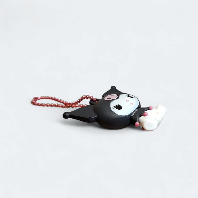 Sanrio Kuromi Petanko Flat – 1.75" Keychain (2021) (Pre-Owned)
