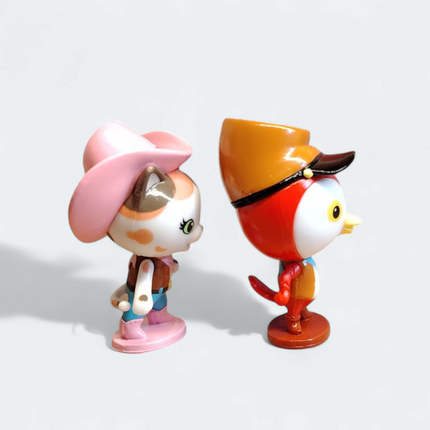 Sheriff Callie & Officer Peck 2" Mini Figures – Disney Jr Just Play (Pre-Owned)