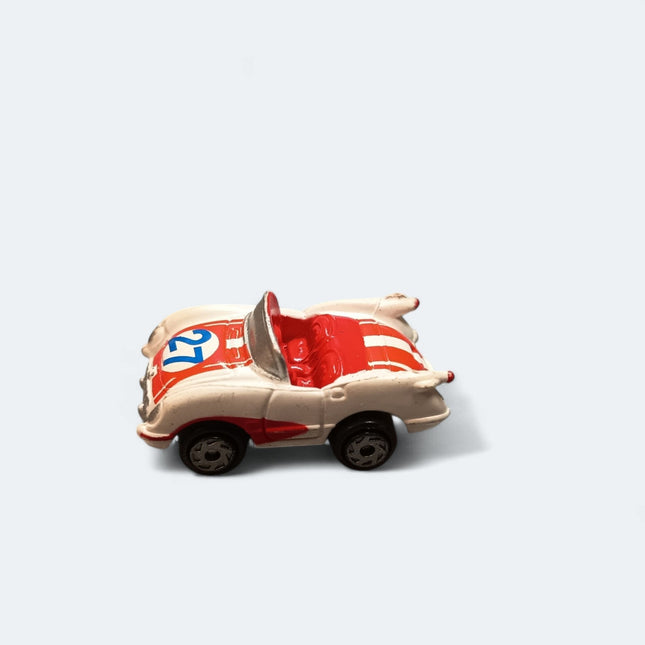 Rare Micro Machines 1992 Ultrafast Chevrolet Corvette #27 – Red Stripe White Car (Pre-Owned)