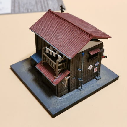 F-Toys 1/150 N Scale Painted Showa House Restaurant – 3.5" Railroad Model (Pre-Owned)