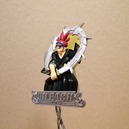 Bandai BLEACH RENJI ABARAI 3" Mini Figure w Mini Stand 2005 Anime Collectible