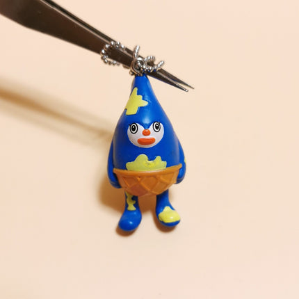 Lot of 4 Colorful Ice Cream Cone Man – 1.5" Mini Figure (Run'A Japan, Pre-Owned)