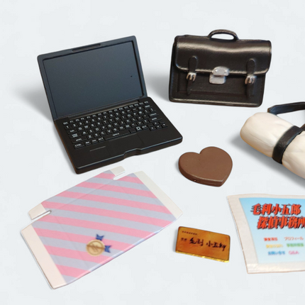 Re-Ment Detective Conan #3 Laptop, Briefcase & Chocolate – Miniature Set