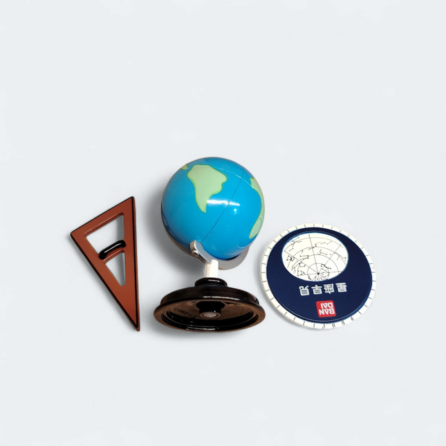 Bandai School Supplies Miniatures – Globe, Star Chart & Ruler Set (Pre-Owned)