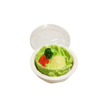 Re-Ment Miniature Garden Salad with Take-Out Bowl – Kitchen Food (Pre-Owned)