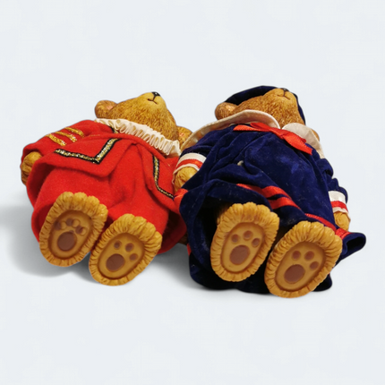 Russ Teddy Town Bear in Nobleman Outfit – 4.5" Figure Lot of 2 (Pre-Owned)