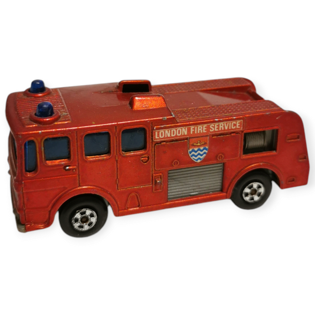 Matchbox Lesney No.35 Merryweather Fire Engine Truck – Diecast Car (Red, Pre-Owned)