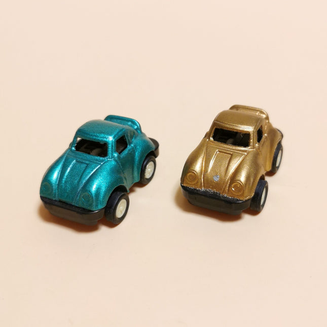 Porsche Gold & Green 1" Diecast – Vintage 90s Japan Lot of 2 (Pre-Owned)