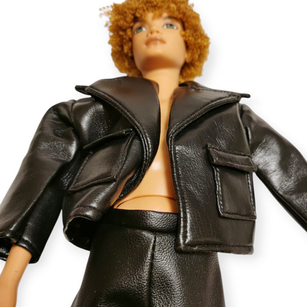 Mattel My Scene Male Doll Bryant – Faux Black Leather Outfit (Pre-Owned)