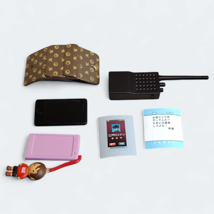Re-Ment Miniature Wallet, Walkie-Talkie & Mobile Phone – Detective Conan Every Day Collection 2 (Pre-Owned)