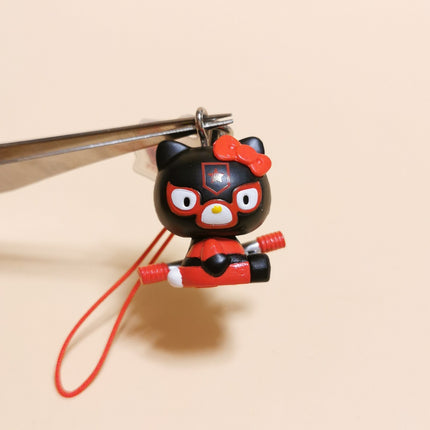 Hello Kitty as Kamen Rider Shocker Combatman – 1" Narikiri Keychain (Pre-Owned)