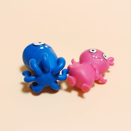 Lot of 2 Hasbro Ugly Dolls Fingertoes & Moxy – 1.5" Mini Figures (2018, Pre-Owned)