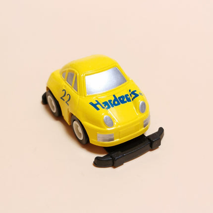 Miniature Hardee's No.22 Yellow Plastic Car – 2.5" Promo Choro Q (Pre-Owned)