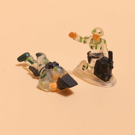 Toy Miniature Lot of 2 Clear Camo Soldier – 1" Diorama Figure (Pre-Owned)