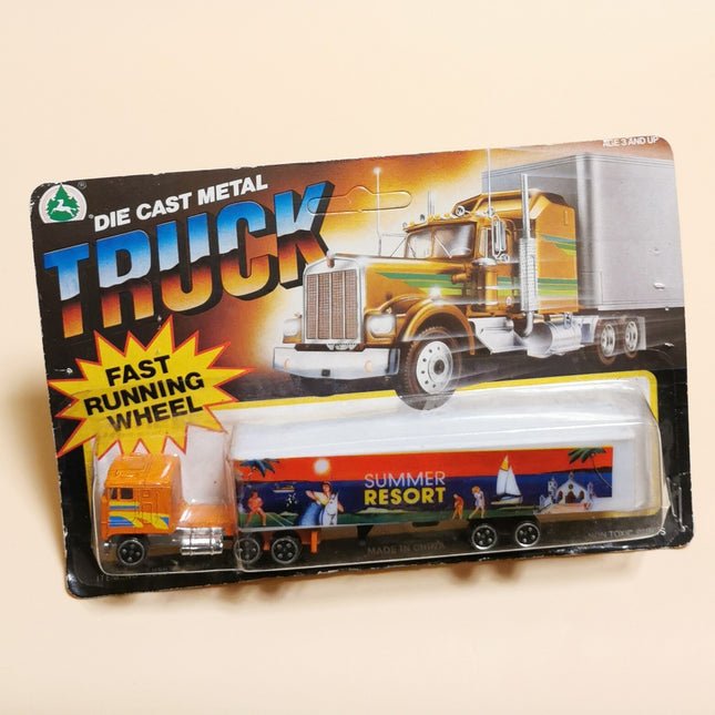 Vintage Summer Toys Tractor Trailer Truck – Diecast Model w Box (Pre-Owned)