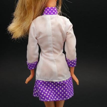 White Chef Dress with Polka Dot – Career Outfit (Pre-Owned)