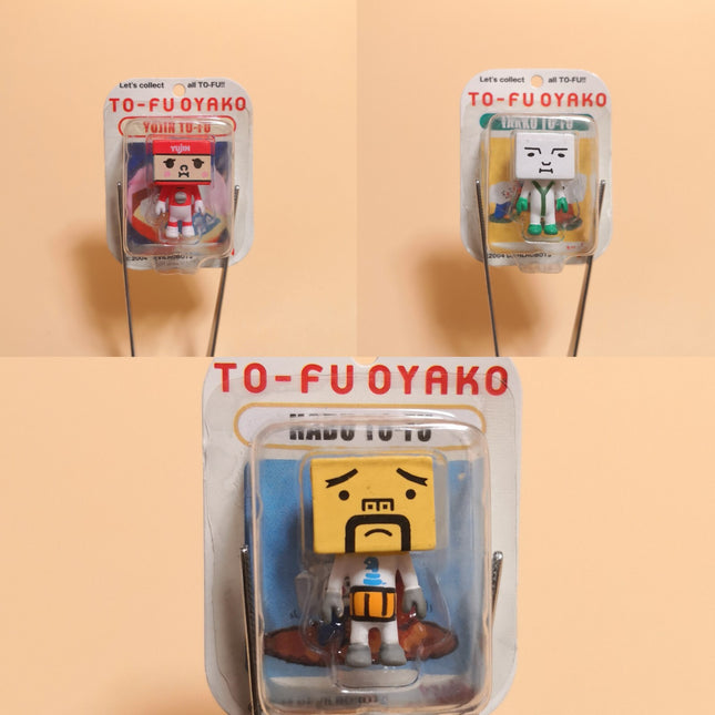 Tofu Oyako HABU YAKKO Lot of 3 – 1" Mini Figures in Blister Pack (Unused)