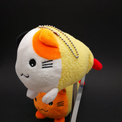 Tempura Cat 5" Mini Plush Keychains – Lot of 2 (Pre-Owned)