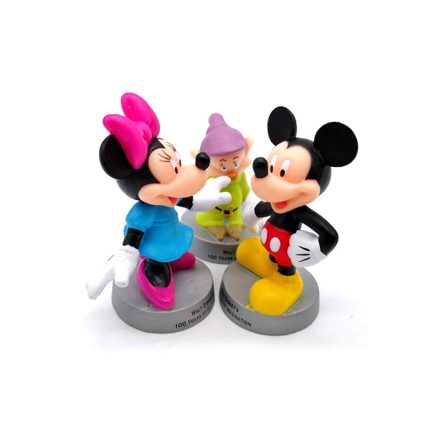 Disney 100 Years Mickey, Minnie & Dopey 3" Mini Figures – MTR Hong Kong Set