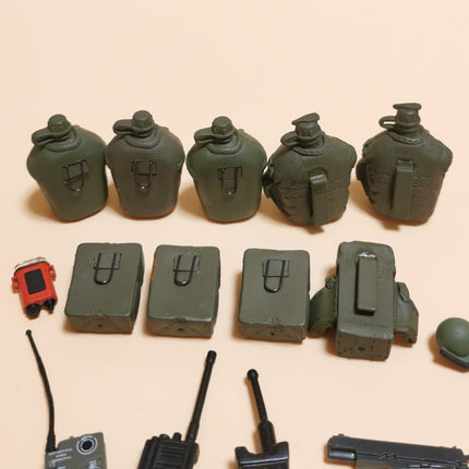 1/6 Scale Pouch Canteen Walkie – Lot of 15 Belt Accessories (Pre-Owned)