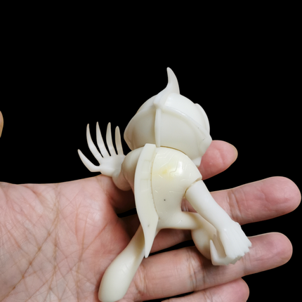 Evil Ultraman Belial Beast Kingdom 3" Figure – Unpainted Prototype MEA-042 (Pre-Owned)