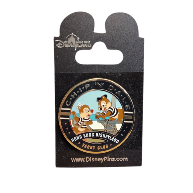 Hong Kong Disneyland Chip N Dale Yacht Club Pin – HKDL 2008 (Rare, Pre-Owned)