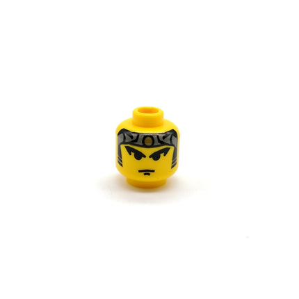 LEGO Ninja Red Minifigure Head with Gold Bandana & Red Wrap Torso – cas050 (Pre-Owned)