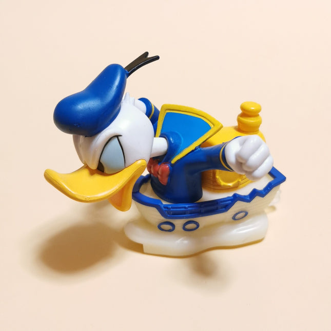 Disney Angry Donald Duck Parade Car Boat – 3" Figure (2014, Rare, Pre-Owned)
