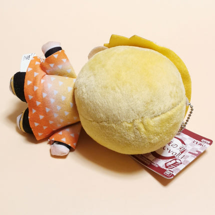 Bandai Demon Slayer Zenitsu Agatsuma – 5.5" Plush Keychain (Japan, Pre-Owned)