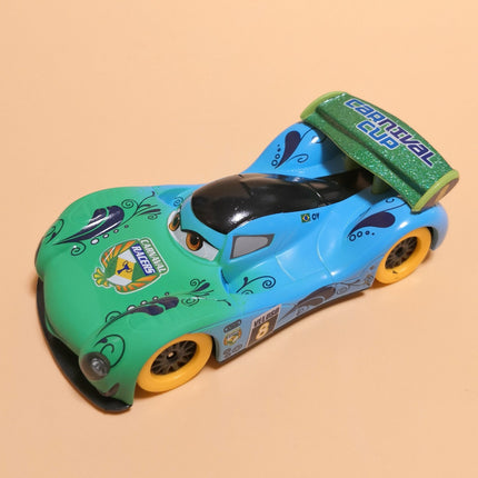 Disney Store Cars Chaser Series Carla Veloso – 5" Mini Diecast Green (Pre-Owned)