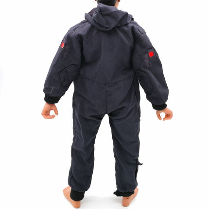 1/6 Scale Male Dark Blue Combat Tactical Jumpsuit with Hood – GI Joe (Pre-Owned)