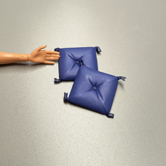 Re-Ment Miniature Chair Cushion (Blue) – Lot of 2 (Pre-Owned)
