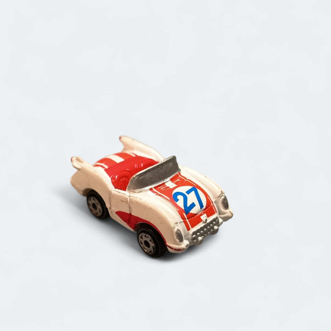 Rare Micro Machines 1992 Ultrafast Chevrolet Corvette #27 – Red Stripe White Car (Pre-Owned)