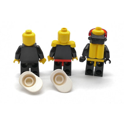 Lego Mini Figures City Fireman Diver – Mixed Heads & Torso Lot of 3 (Pre-Owned)