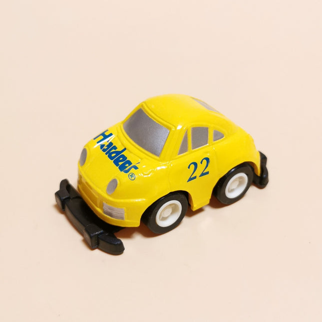 Miniature Hardee's No.22 Yellow Plastic Car – 2.5" Promo Choro Q (Pre-Owned)