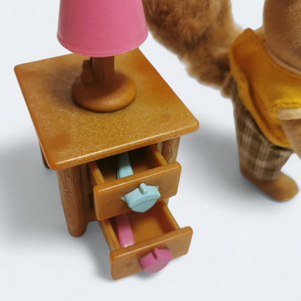 Dollhouse Bedroom Night Stand & Toy Chest – Lil’ Woodzeez (Pre-Owned)