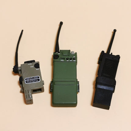 1/6 Scale Walkie Radio – Lot of 3 for 12" Figure (Pre-Owned)