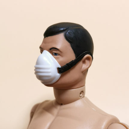 1/6 Scale Male White Face Mask with Strap – for 12" Figure (Pre-Owned)