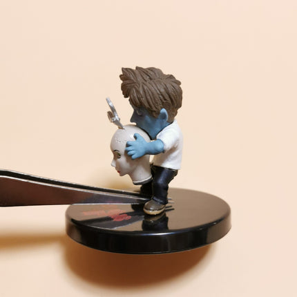 GHOST ZOMBIE HAIRDRESS 1.5" Mini Figure Weird Toy Careless of the Dead Takara