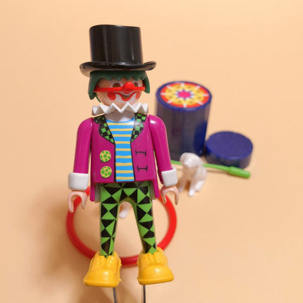 Playmobil CIRCUS CLOWN w BALLOON HOLA HOOP & DOGS Toy Figure 4760 Special Plus