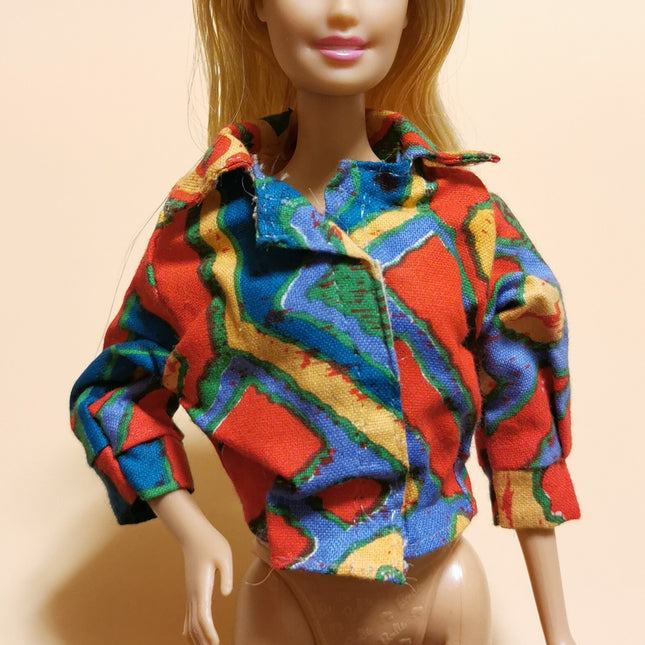 1/6 Scale Retro 90s Colorful Jacket Top – Barbie Fashion (Pre-Owned)