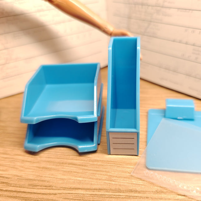 Blue Desktop Organizer 1.75" – Dollhouse Stationery by Epoch (Pre-Owned)