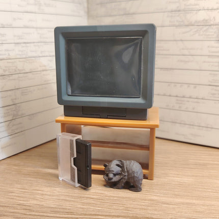 Re-Ment Miniature Retro TV & VCR 1.75" – 80’s Nostalgic Home (Pre-Owned)