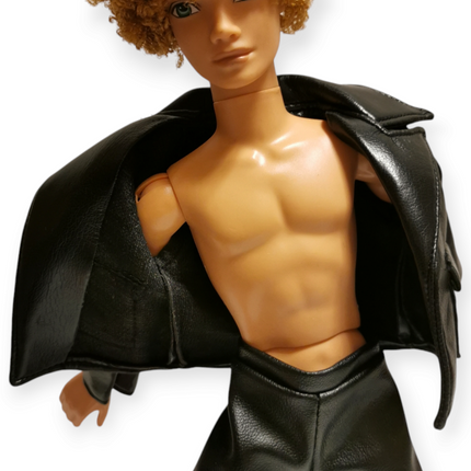 Mattel My Scene Male Doll Bryant – Faux Black Leather Outfit (Pre-Owned)