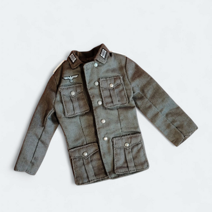 1/6 Scale WWII German Soldier Uniform Jacket – Shirt Top for 12" Figure (Pre-Owned)